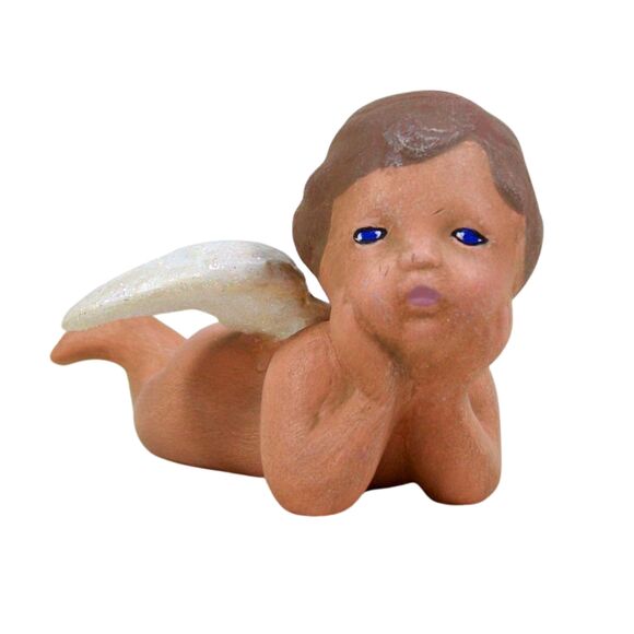 Handmade Ceramic Cherub Angel Statue, Ceramic Angel Figurine, Angel Decor - Picture 6 of 6